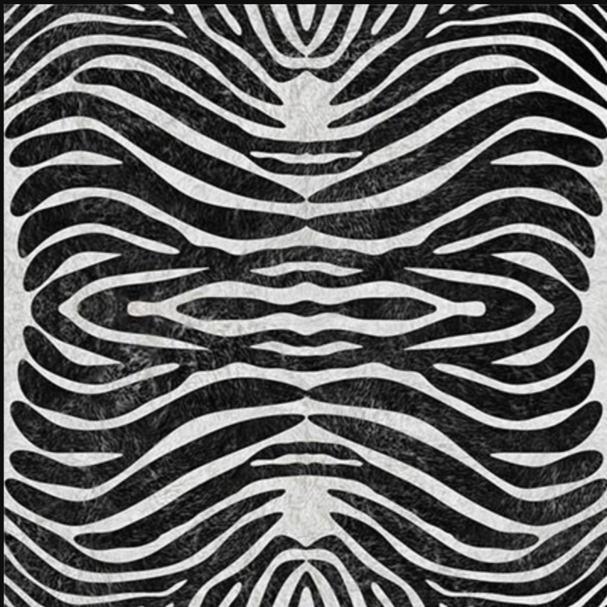 Adama Nairobi Vinyl Mat Rug in Black at Home Smith