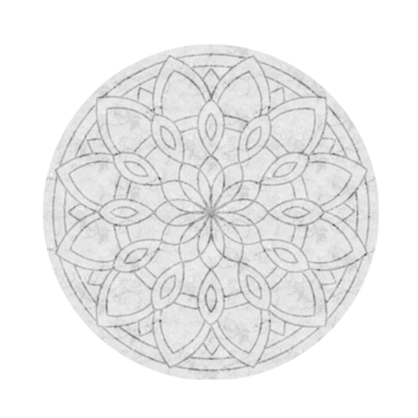 Adama Dalia Circular Vinyl Mat Rug at Home Smith