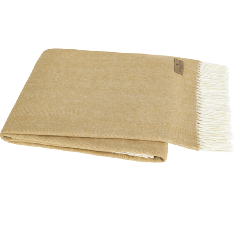 Herringbone throw in Gold from Lands Downunder at Home Smith