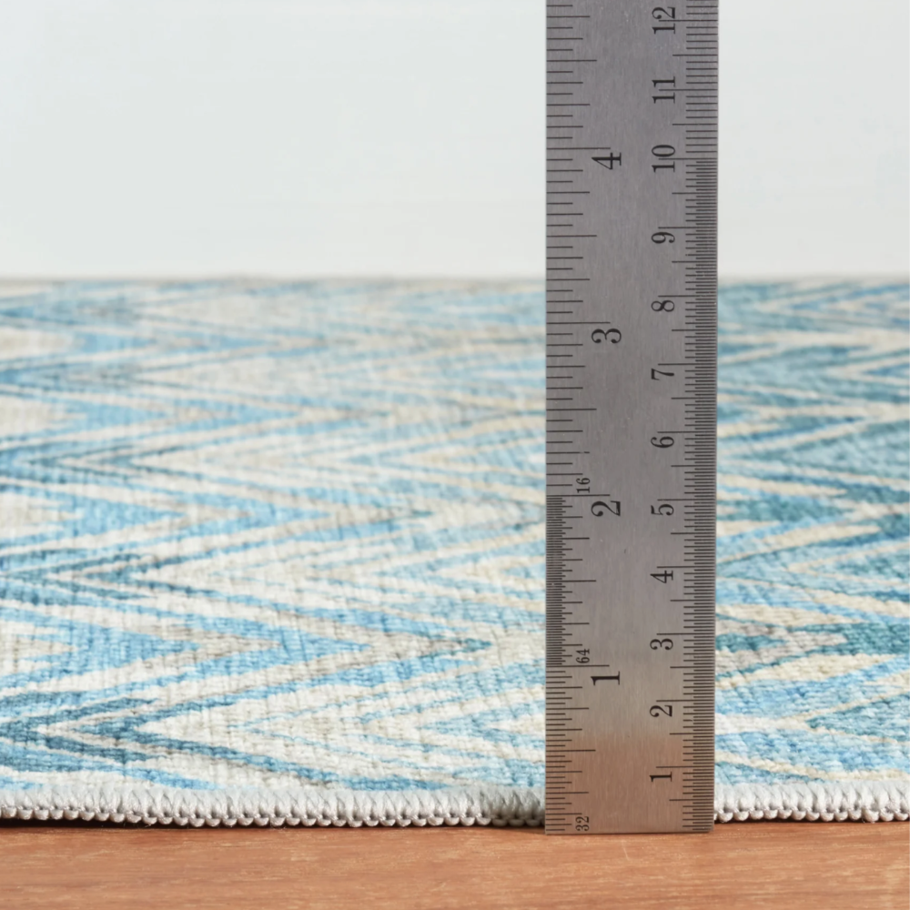 Tapis lavable en machine vert cobalt Always Greener