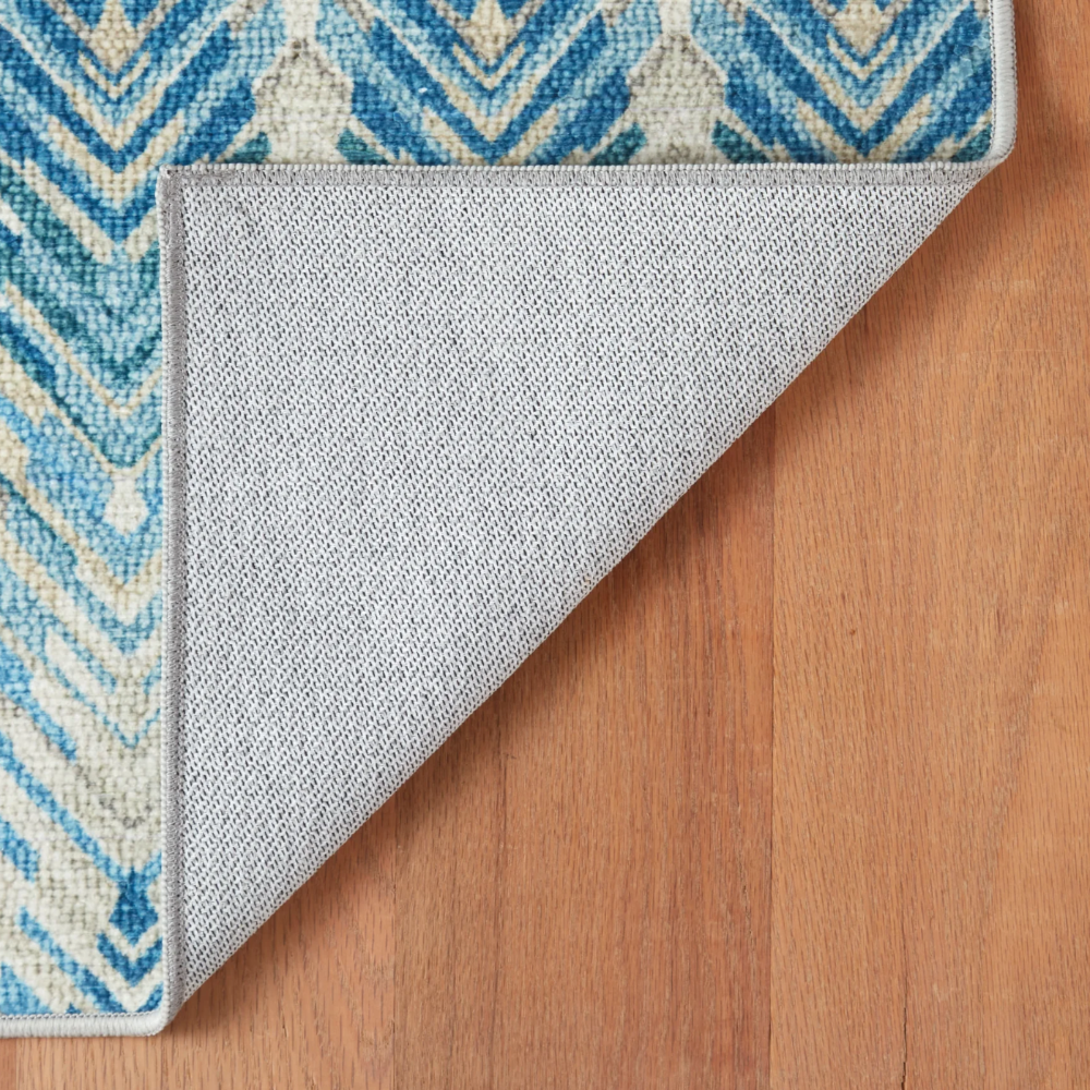 Tapis lavable en machine vert cobalt Always Greener