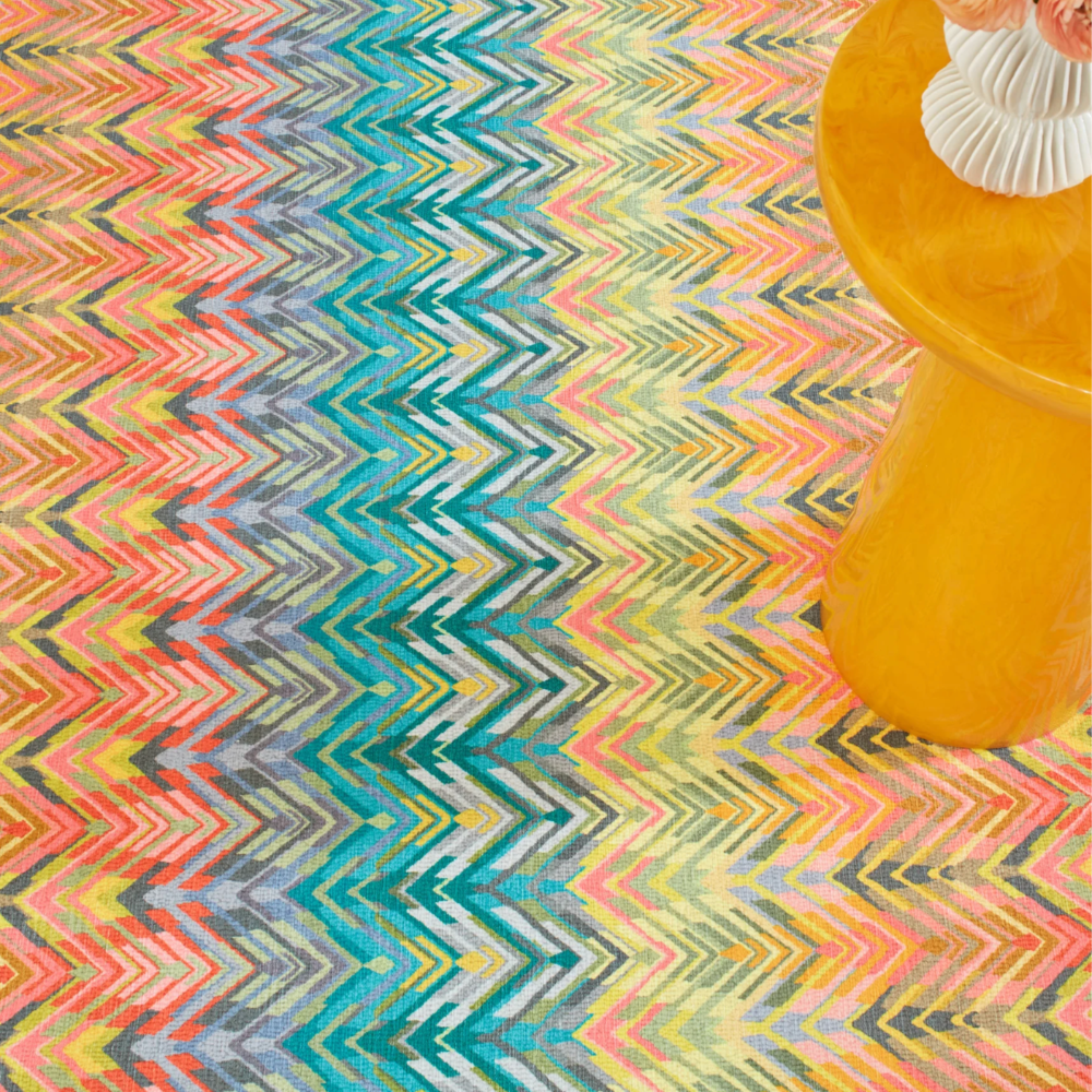 Tapis lavable en machine vert cobalt Always Greener
