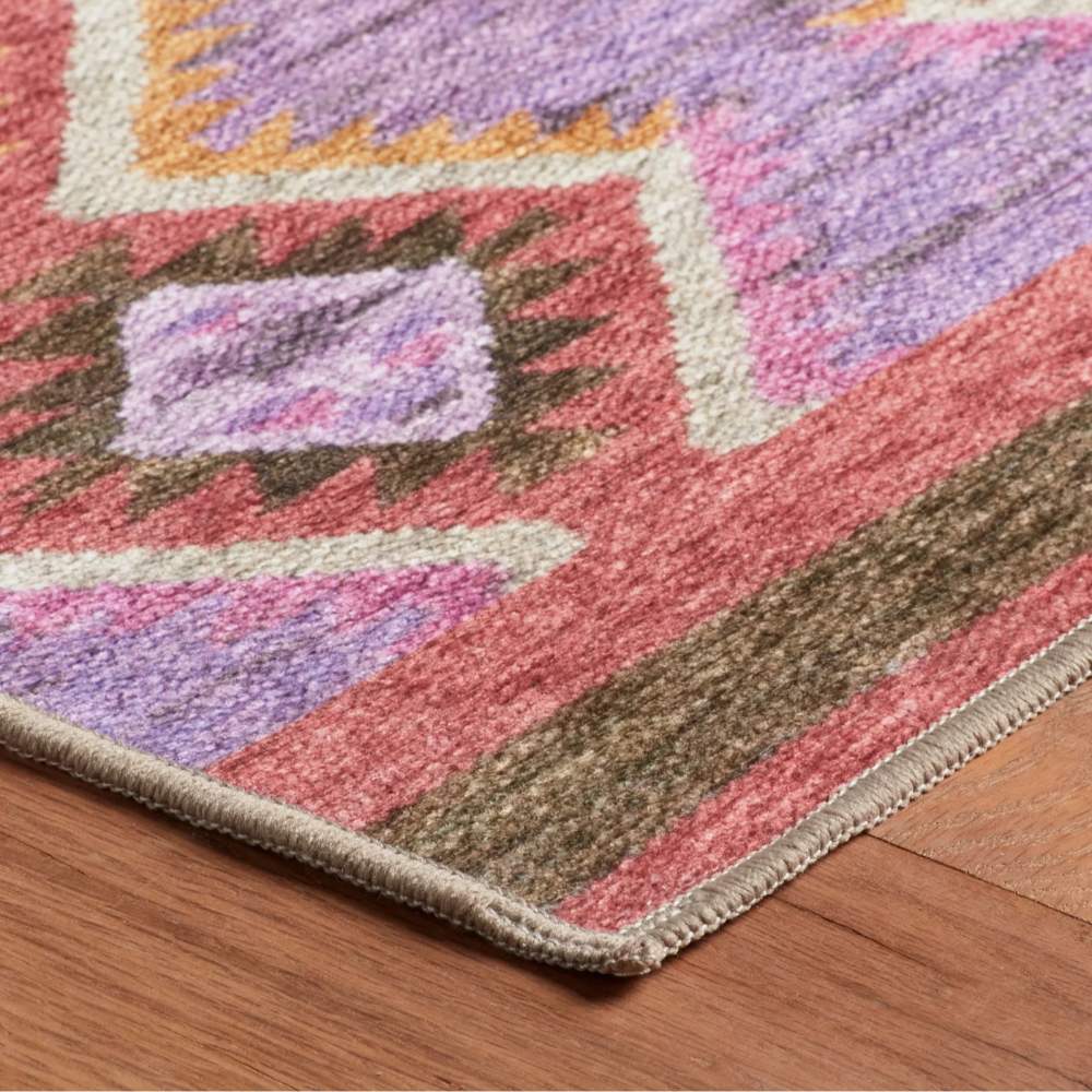 Tapis lavable en machine vert cobalt Always Greener