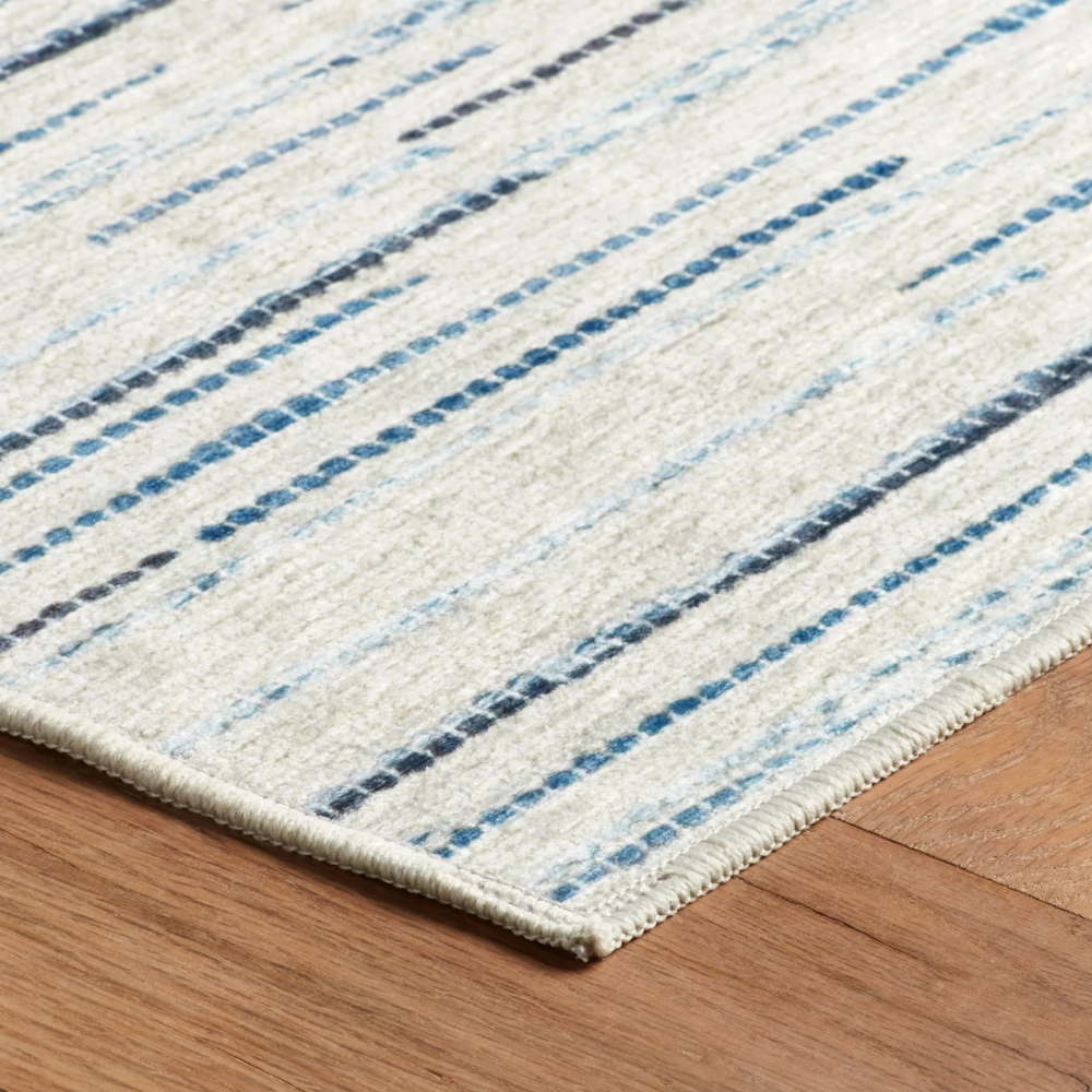 Tapis lavable en machine vert cobalt Always Greener