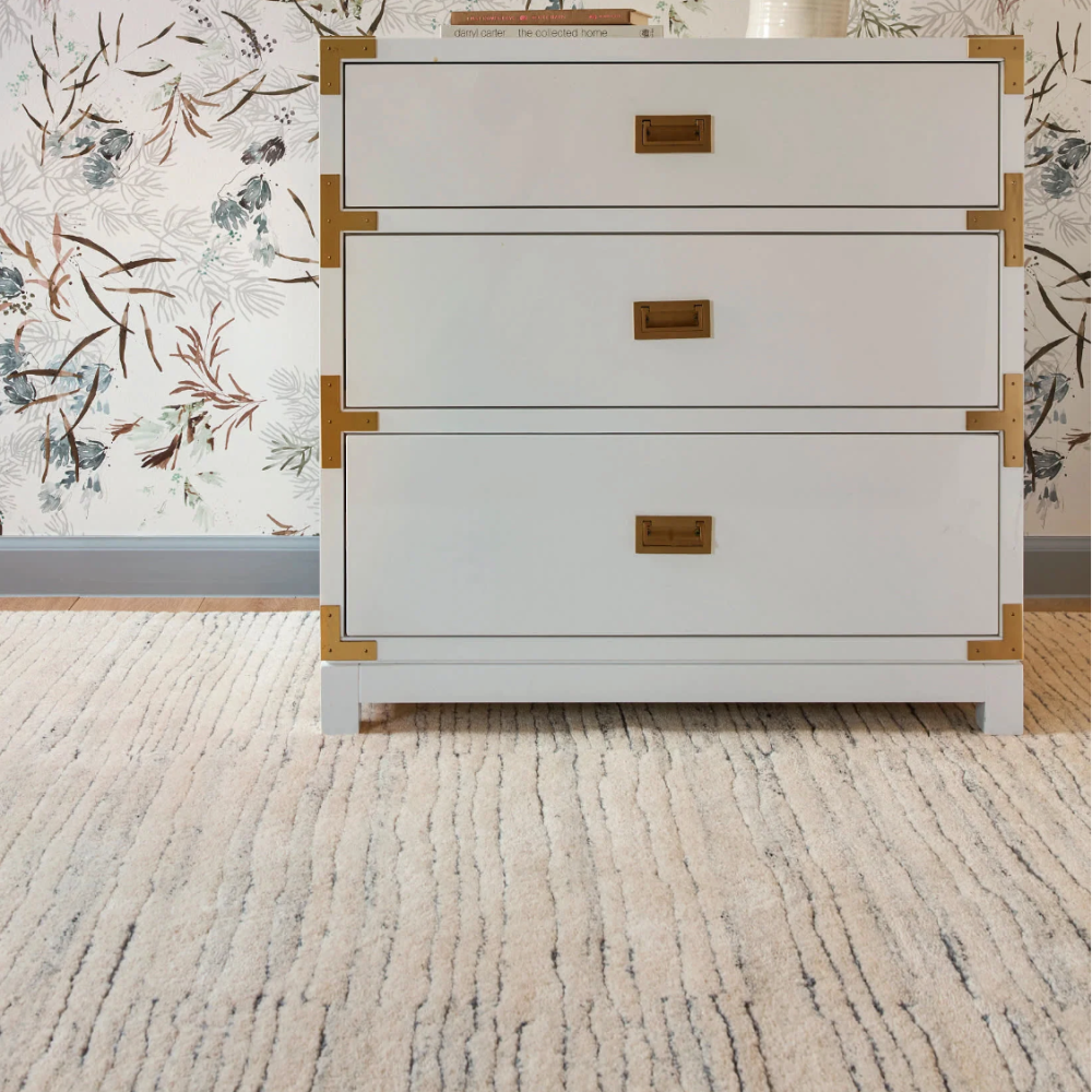 Tapis en laine touffeté avoine Avery