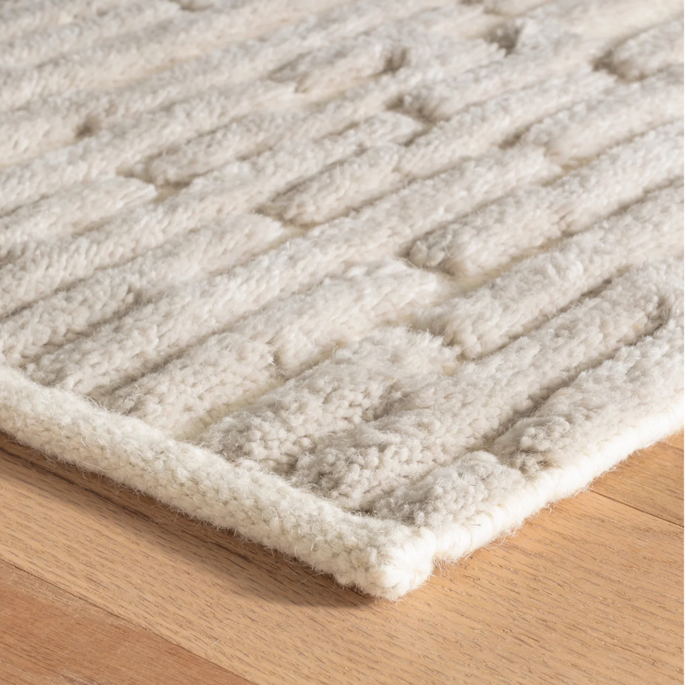 Tapis en laine noué à la main Numa charbon