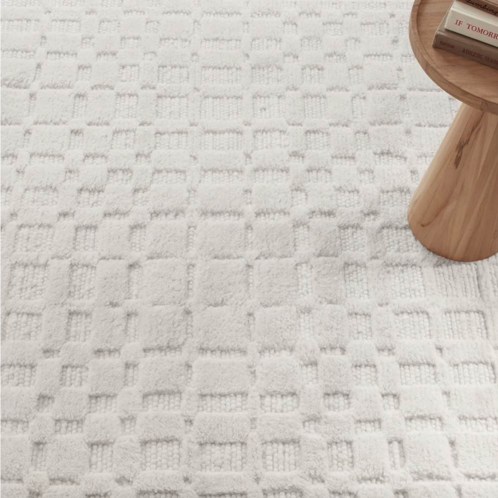 Isadora Ivory Hand Woven Wool Rug