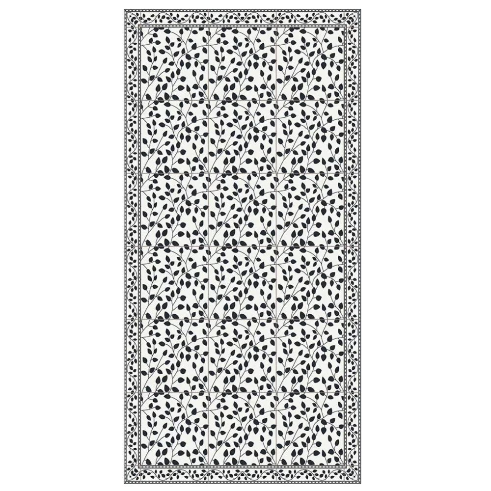 Adama Leaves Vinyl Rug at Home Smith