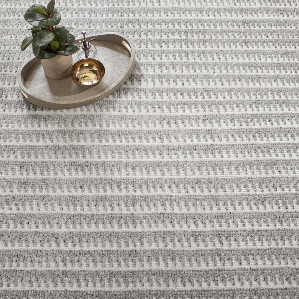 Tapis en laine noué à la main Numa charbon