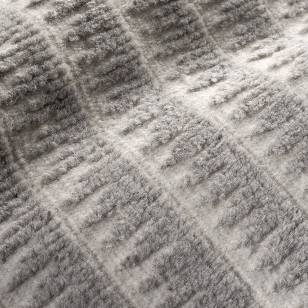 Tapis en laine noué à la main Numa charbon