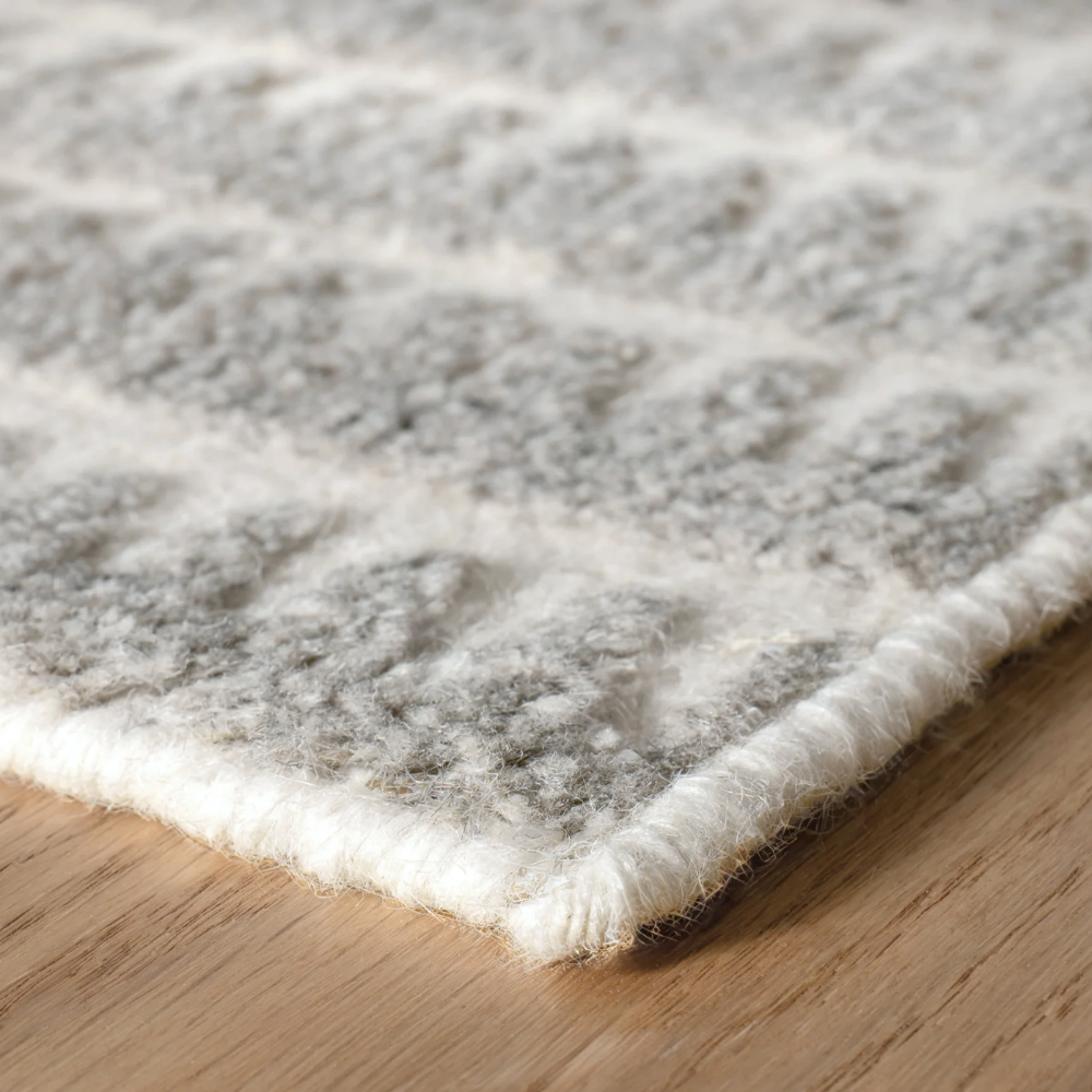 Tapis en laine noué à la main Numa charbon