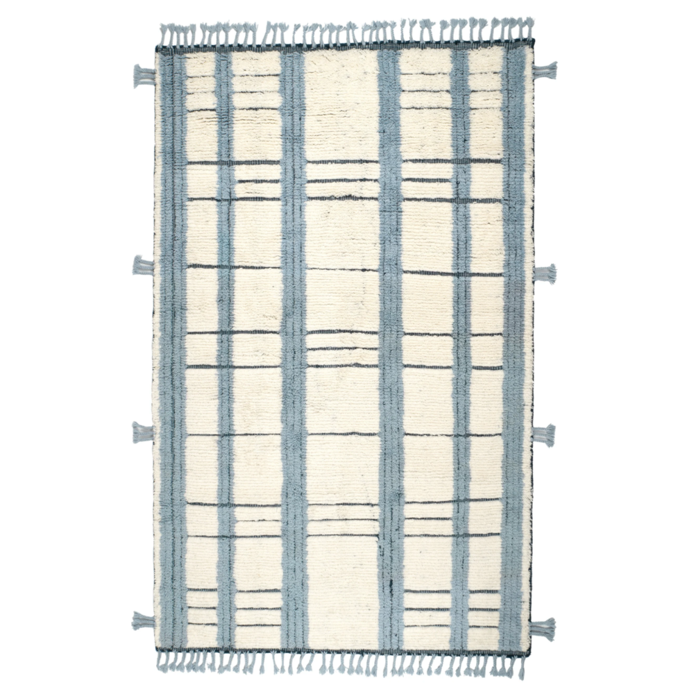 Tapis en laine noué à la main Numa charbon