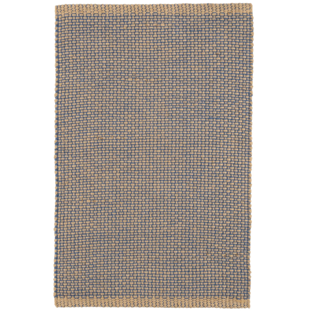 Donnie Navy Annie Selke Handwoven Jute Rug at Home Smith