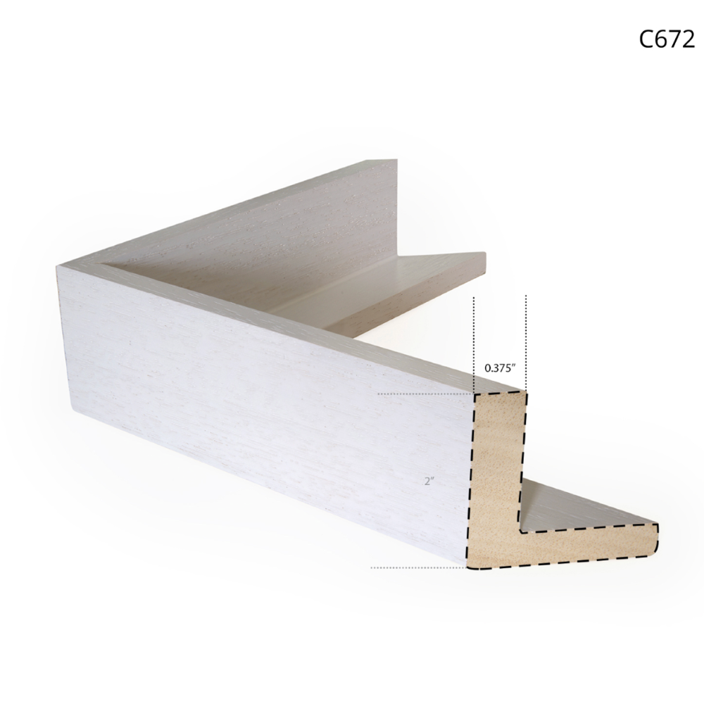 White Wood Floating Frame at Home Smith