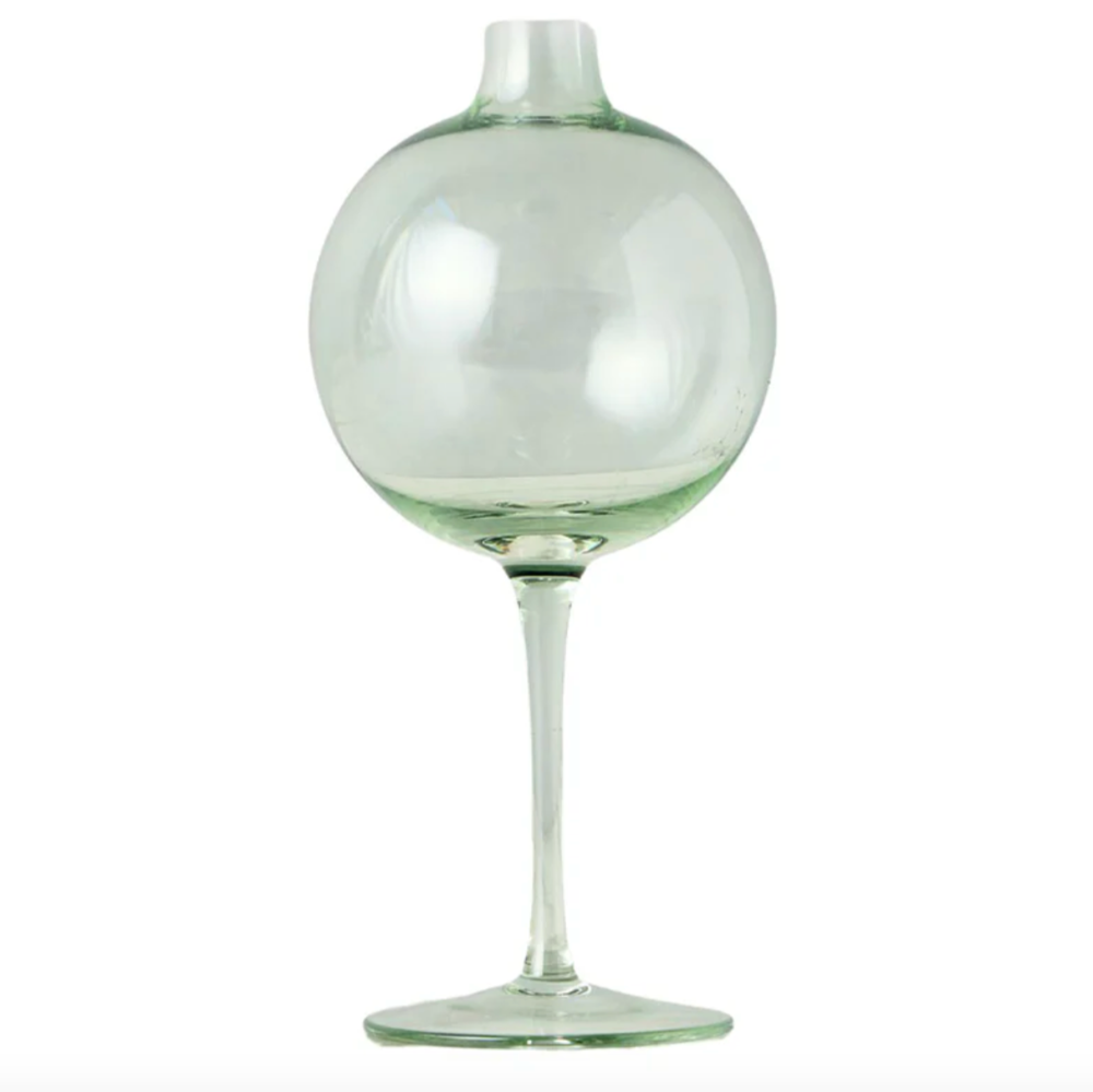 Sage Wine Glass Vase at Home Smith