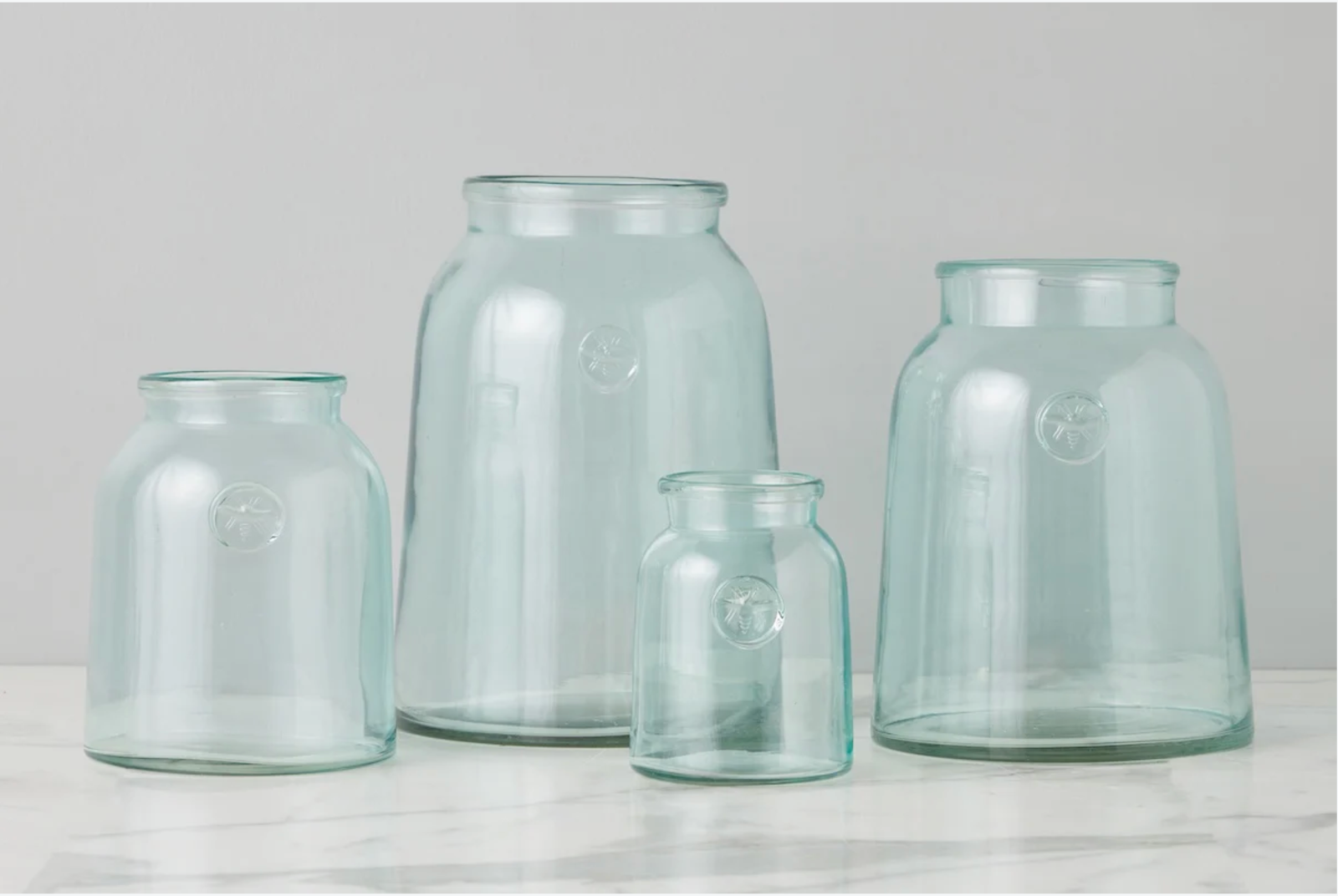 French Bee Recycled Glass Mason Jars from etu Home at Home Smith
