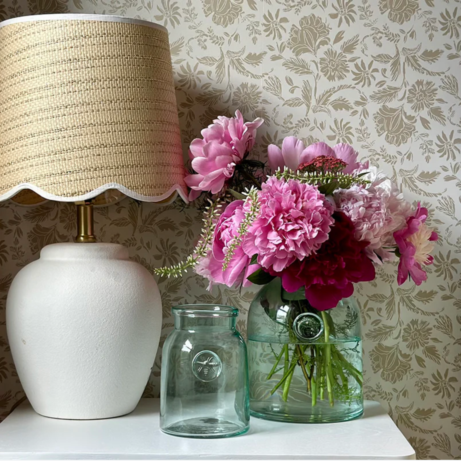 French Bee Recycled Glass Mason Jars at Home Smith