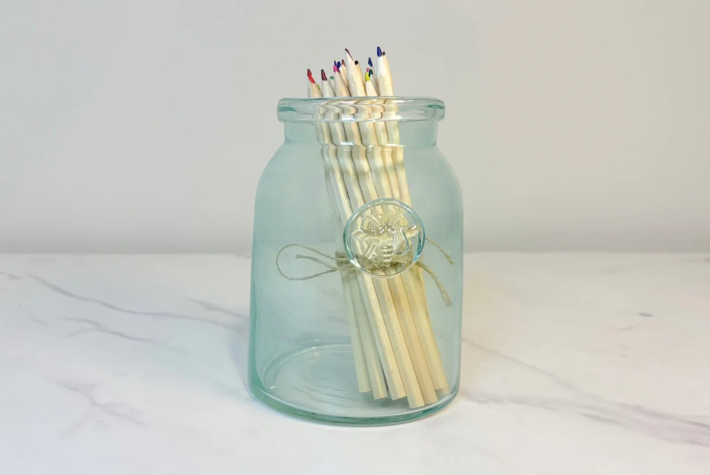 Petite French Bee Glass Mason Jar at Home Smith