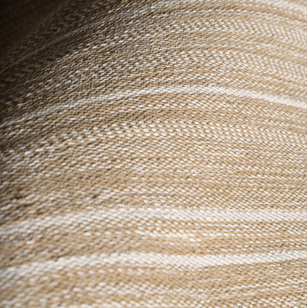 Dash and Albert Skipper Stripe Khaki Handwoven Indoor/Outdoor Rug at Home Smith