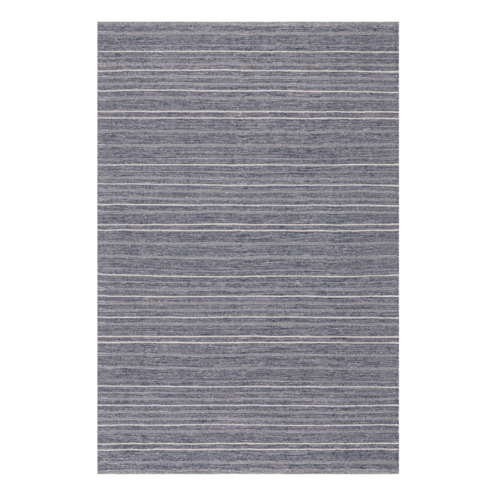 Dash and Albert Skipper Stripe Swedish Blue Indoor/Outdoor rug at Home Smith