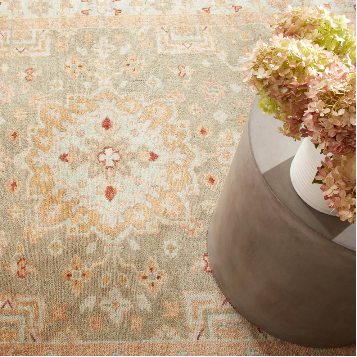 Kendra Sky Hand Knotted Wool Rug