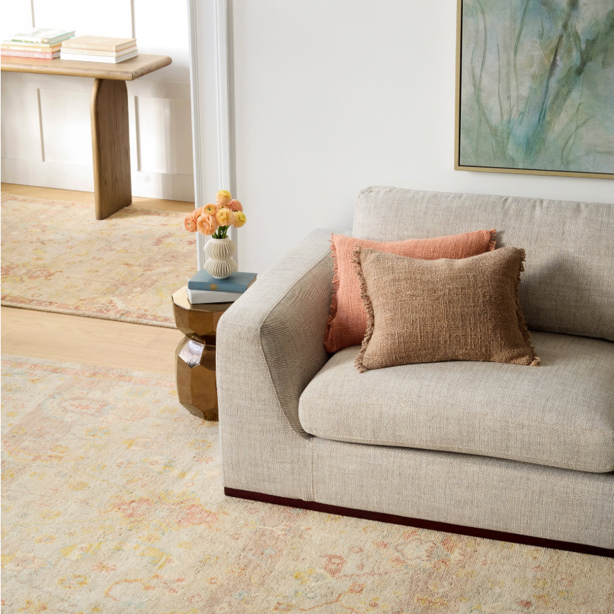 Dash&Albert Nora Natural Hand Knotted Wool Rug at Home Smith