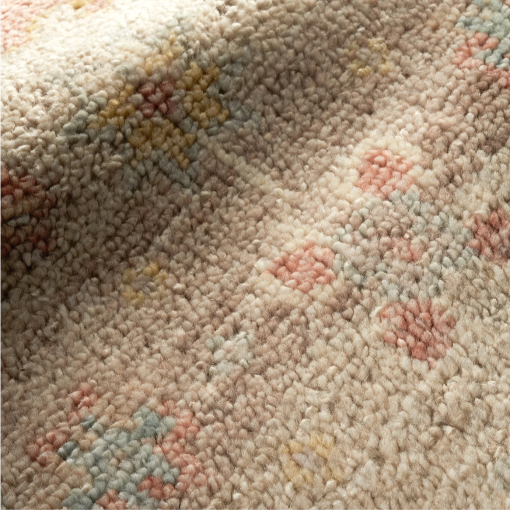 Dash&Albert Nora Natural Hand Knotted Wool Rug at Home Smith