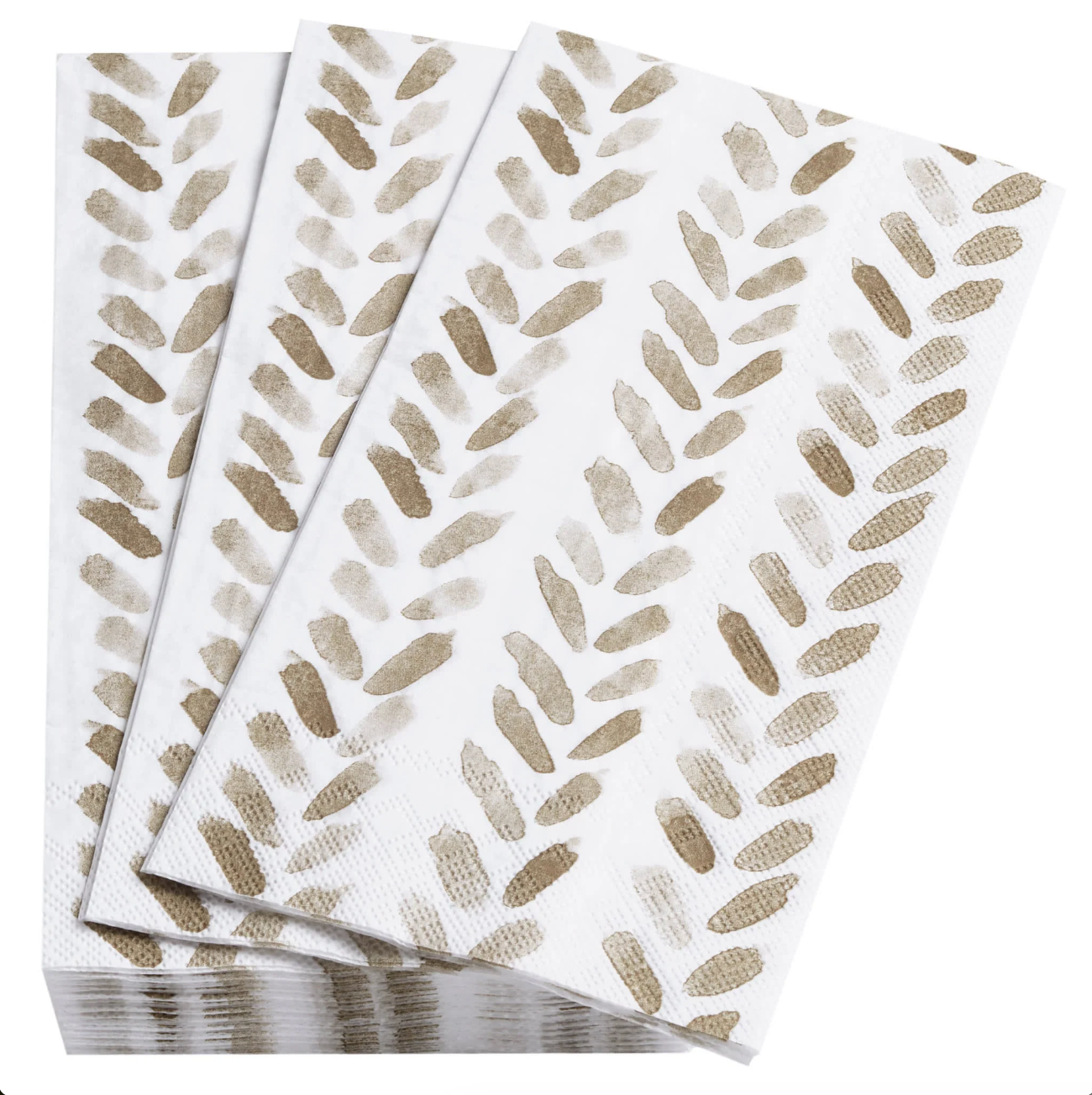 Annie Selke Brush Stroke Guest Napkins in Natural at Home Smith