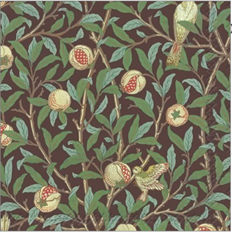 Birds and Pomegranate Napkin at Home Smith