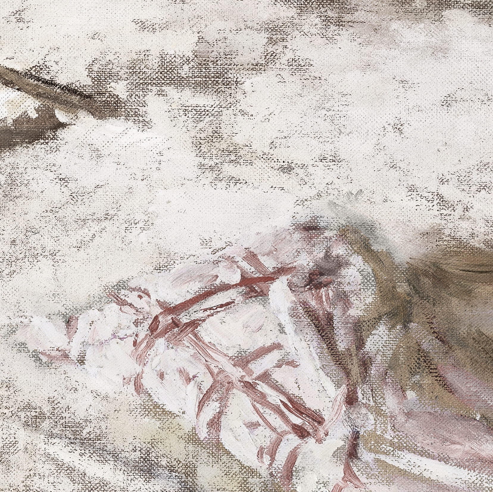 Abstract art with textured surface and neutral tones