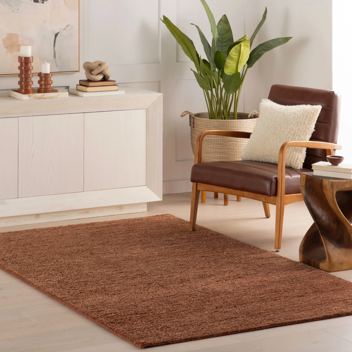 Ramsey Rust Hand Knotted Wool Rug