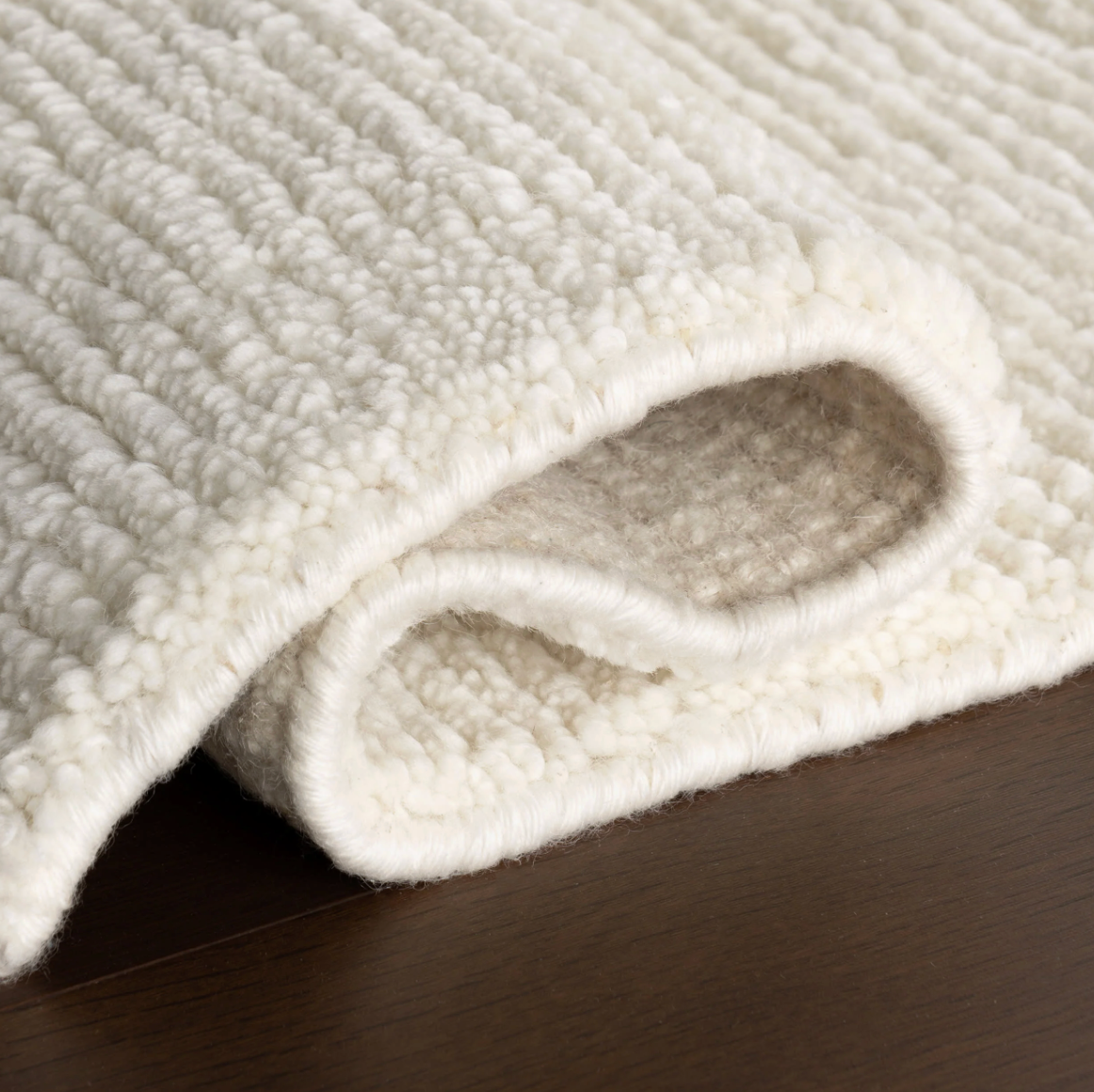 Ramsey Ivory Hand Knotted Wool Rug