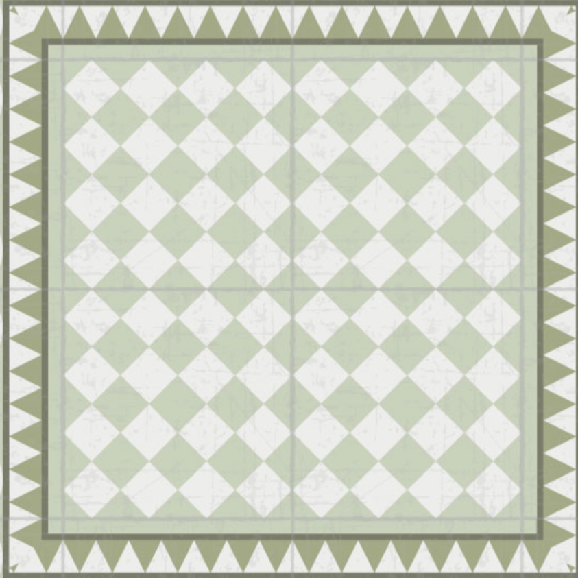 Close up of Adama Venecian Vinyl Mat Rug at Home Smith