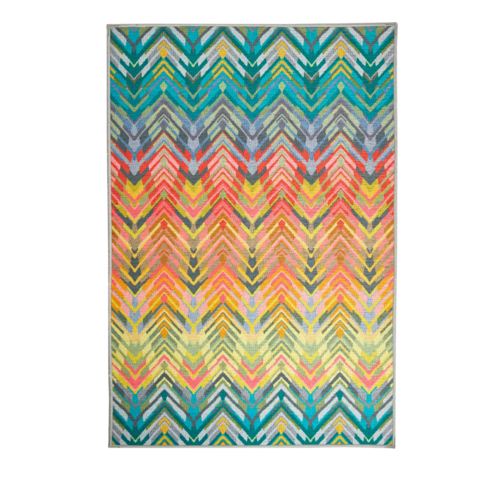 Tapis lavable en machine vert cobalt Always Greener