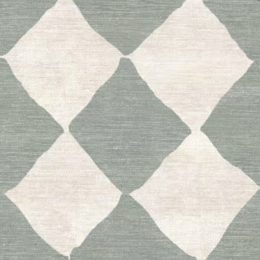 Adama Zeezand Vinyl Rug in Green Detail at Home Smith
