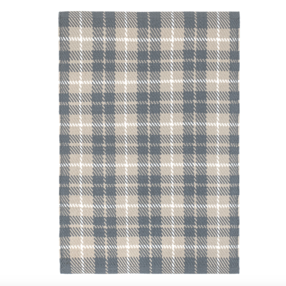 Tapis intérieur/extérieur tissé à la main Finn kaki