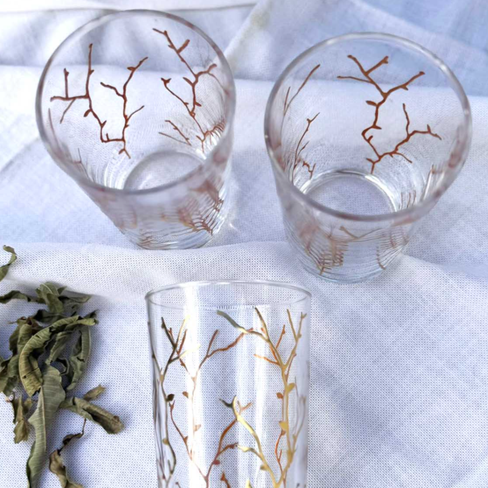 Gold Coral Light Holder at Home Smith