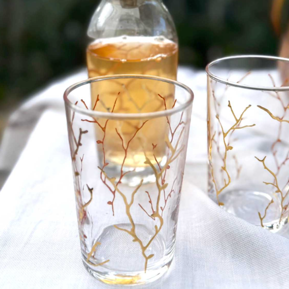 Gold Coral Light Holder at Home Smith