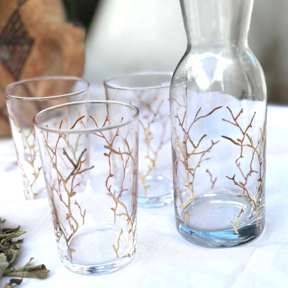 Gold Coral Light Holder at Home Smith