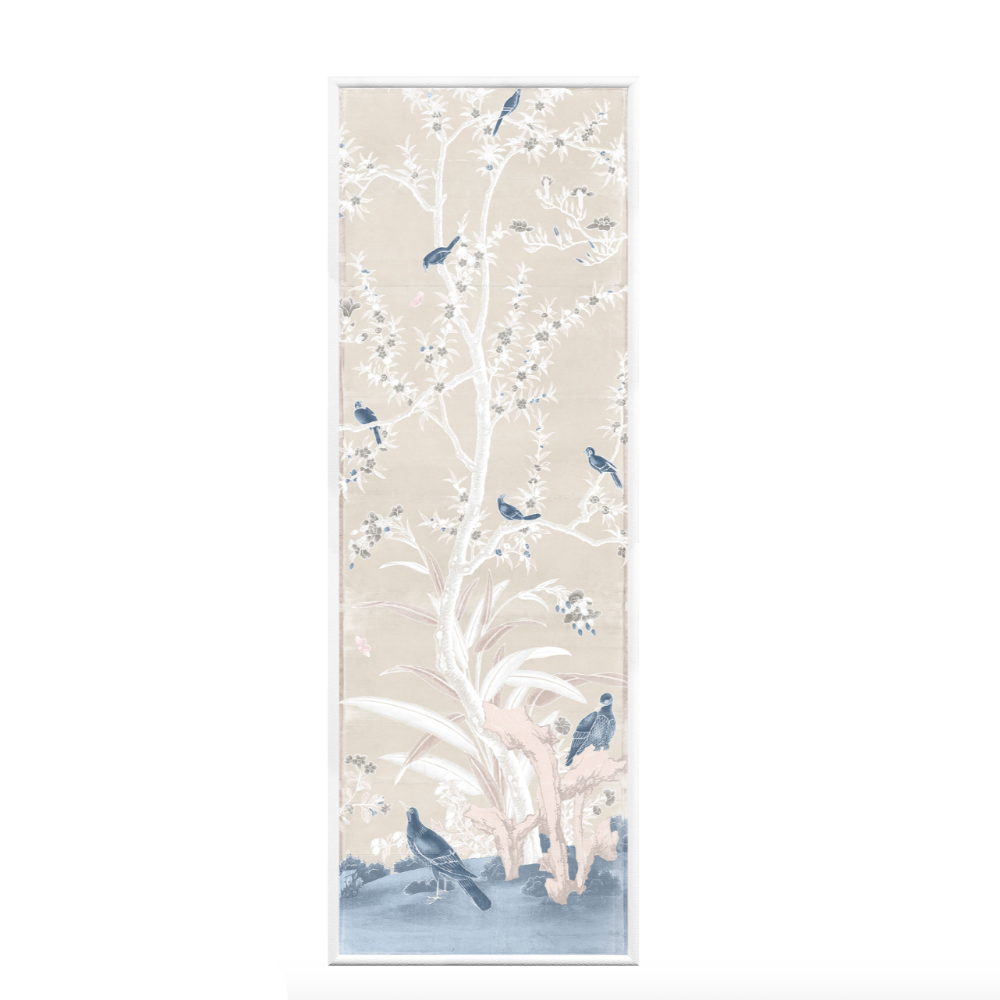Chinoiserie Panel III C.1890 Pastel at Home Smith