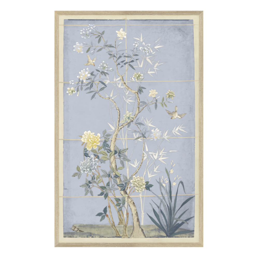 Chinoiserie Scenic C.1775 in Blue Panel I at Home Smith