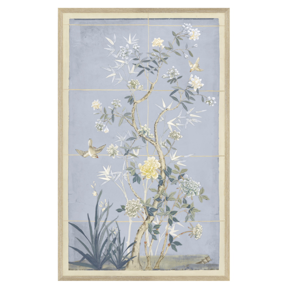 Chinoiserie Scenic C.1775 in Blue Panel II at Home Smith