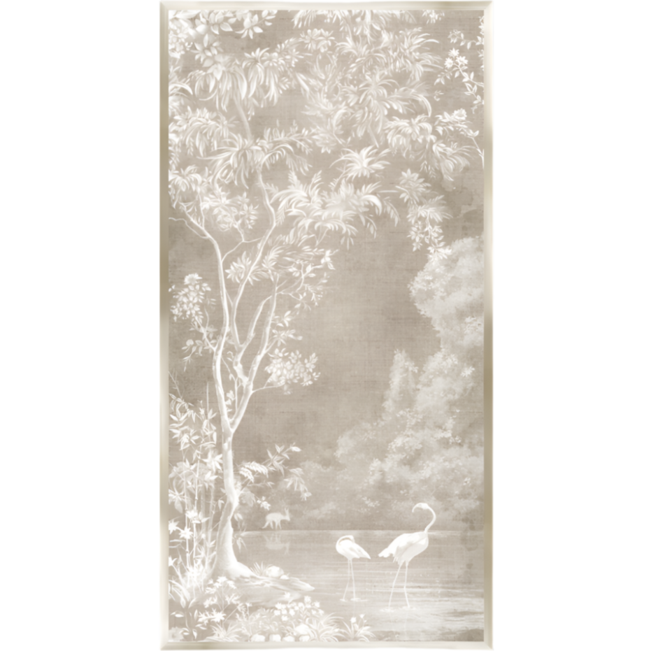 Flamingo Sanctuary Panel II in Natural at Home Smith