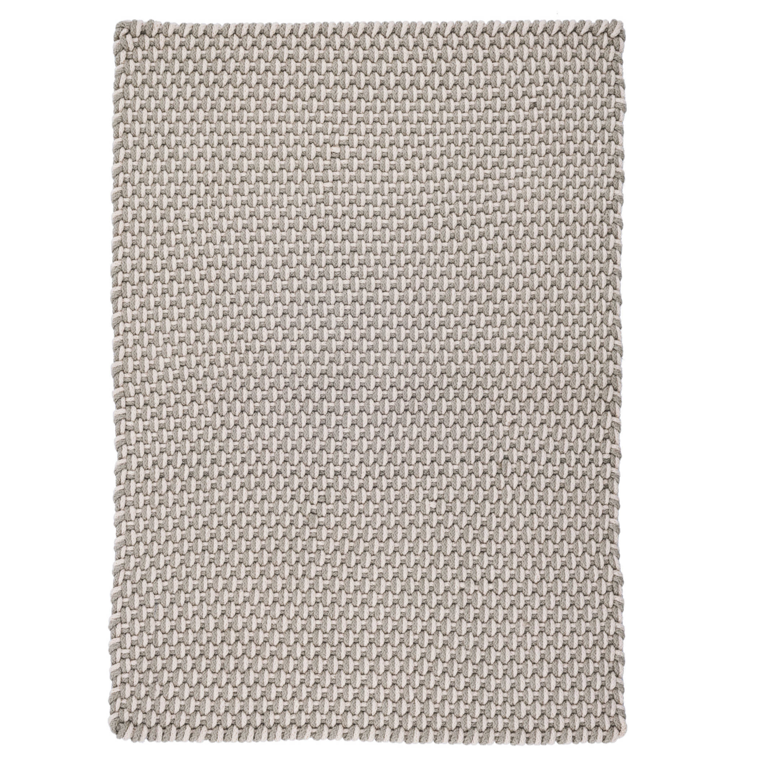 Textured platinum rug on a white background