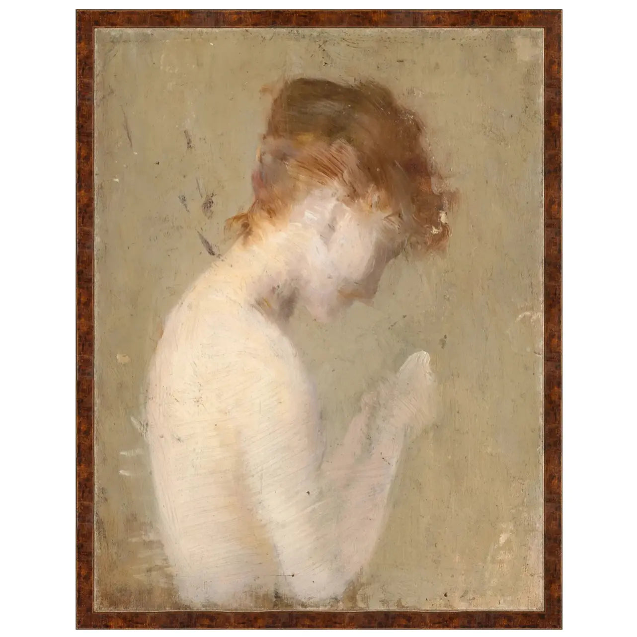Home Smith Shy Model c. 1900 Framed Print Celadon Art