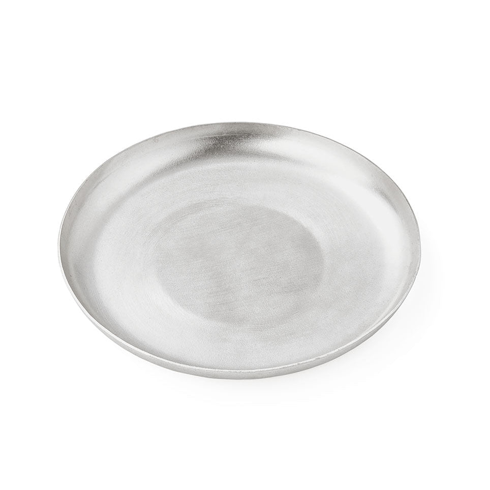 Round Silver Plate Tray from Fog Linen at Home Smith