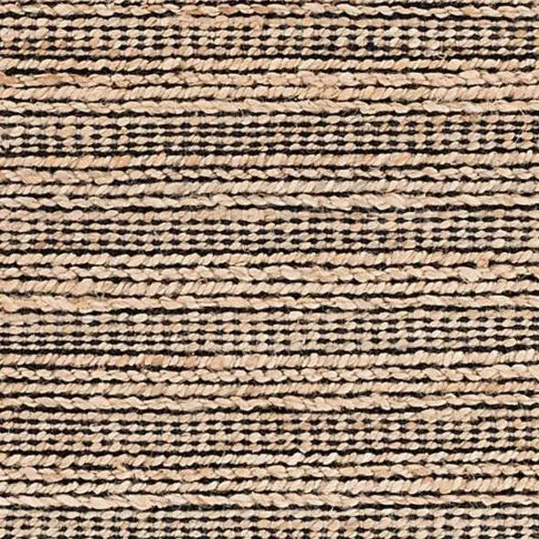 Simba Black Woven Jute Rug - Home Smith