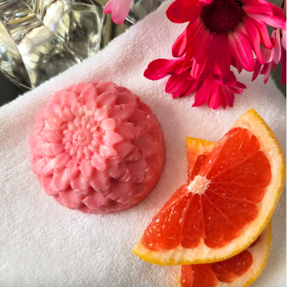 Pink Grapefruit and Palmarosa Soap Free Body Wash Bar at Home Smith