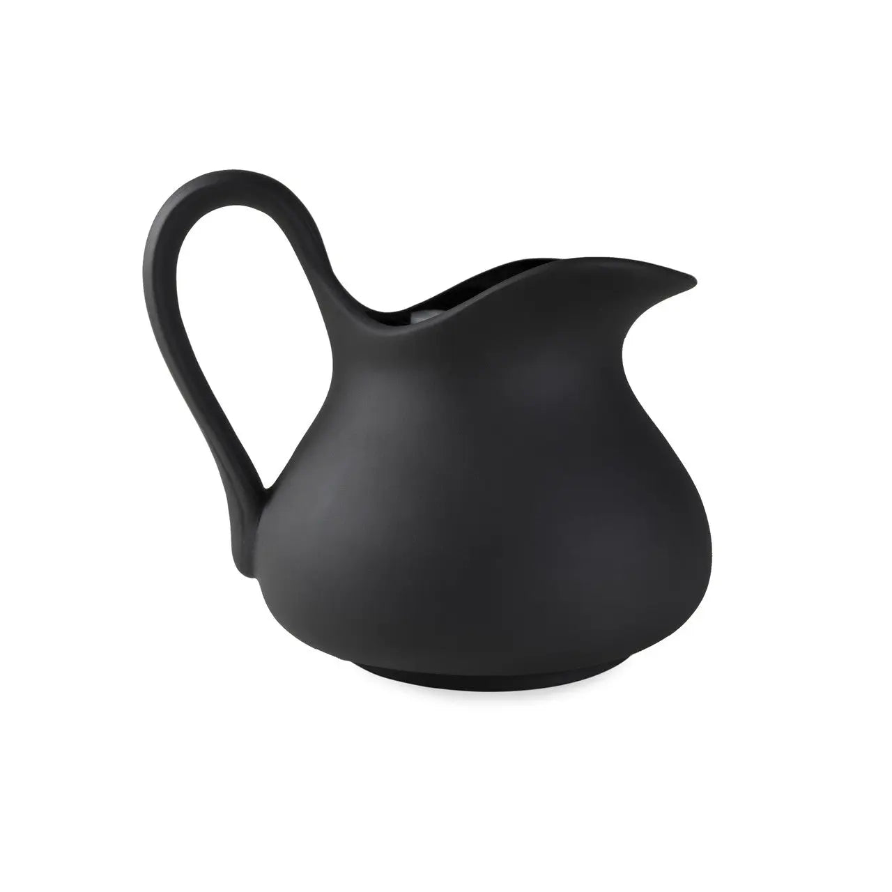 Stoneware Aviary PItchers in Matte Black Home Smith