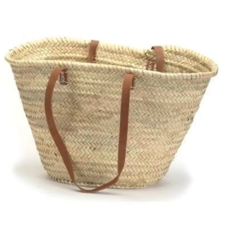 Home Smith Straw Market Bag With Shoulder Straps Bacon Basketware Limited Bags and Totes